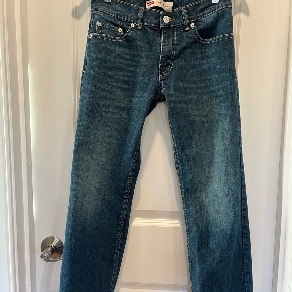 Levi's Dark Blue Denim Jeans - 505. Size 14 Reg - 27 x 27